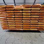 Ca. 75x Douglas Zweeds Rabat, 21x190mm, lengte 400cm